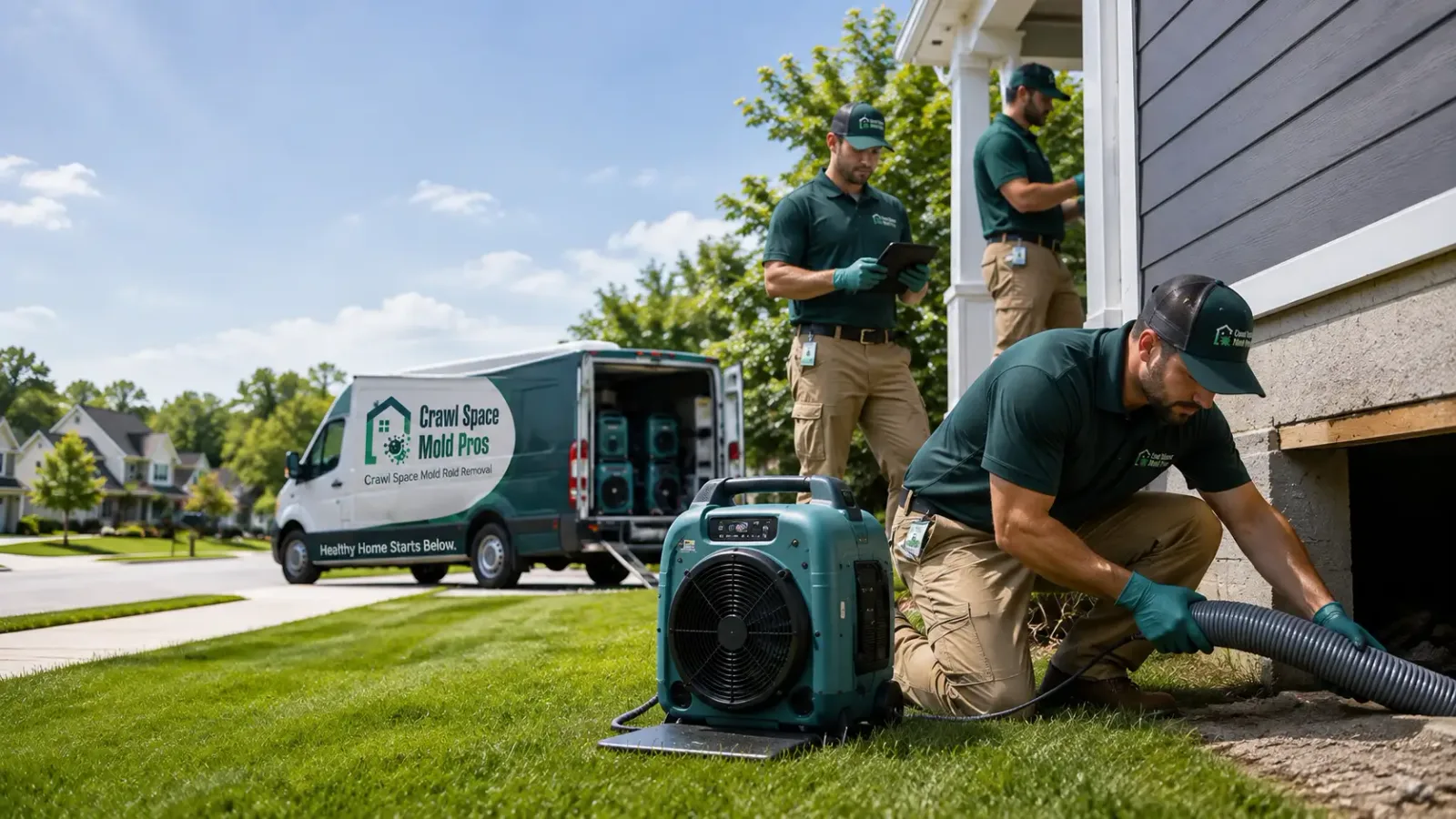 Crawl Space Mold Removal in Portage, WI